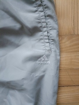 Szare spodnie Vintage Adidas szerokie