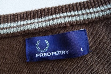 sweter welniany FRED PERRY r. M L jak NOWY okazja