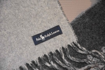 RALPH LAUREN SZAL WOOL, WEŁNIANY