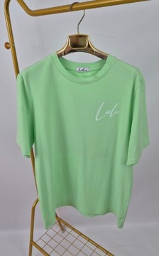 T-shirt zielony z aplikacją LALU 