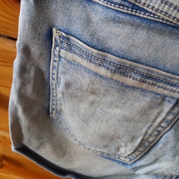 spodenki jeans szorty z koralikami M house