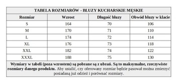 Ubranie kucharskie gastronomiczne cały kpl