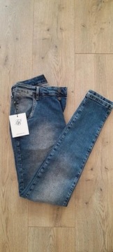 Siksilk spodnie slim fit denim r. S nowe