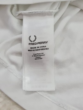 Koszulka Fred Perry Biała Rozmiar M Oryginalna 