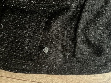 Długi sweter ze srebrna nitka Replay S M oversize