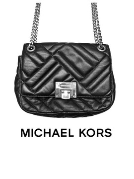 Skórzana torebka Michael Kors pikowana puff