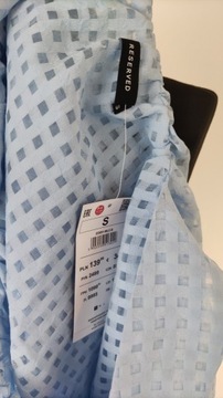 Top bluzka ramiaczka z falbanami kratka S