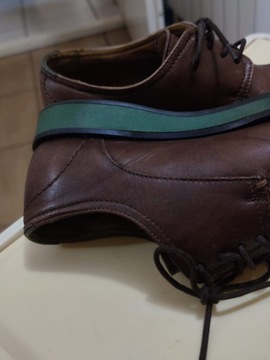 buty skórzane garniturowe vintage leather 40 