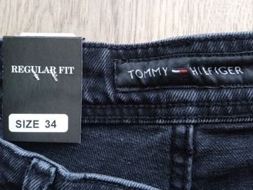 Nowe jeansy Tommy Hilfiger denim 34 na 176 czarne