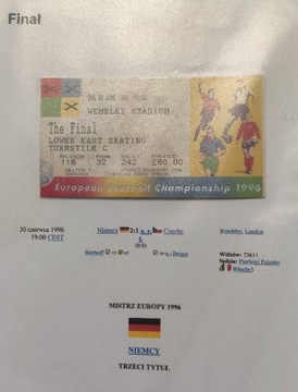 Uwaga! Finał euro 1996 Niemcy - Czechy 
