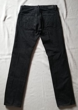 Czarne (denim) jeansy GAP straight, rozmiar 30/32