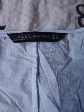 Bluzka z baskinką, bawełniana, Zara Woman, rozm XS