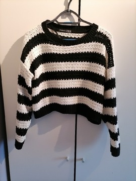 Sweter czarno-biały 