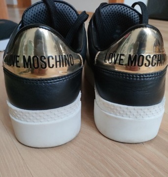 Love Moschino sneakersy 40 serce skóra trampki