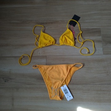 Bikini strój dwuczęściowy żółto pomarańczowe 