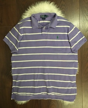 Fioletowa koszula polo Ralph Lauren XXL