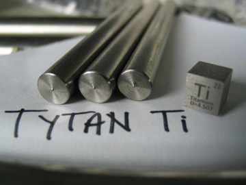 Tytan Ti wałek tytanowy ø20mm metal pierwiastek