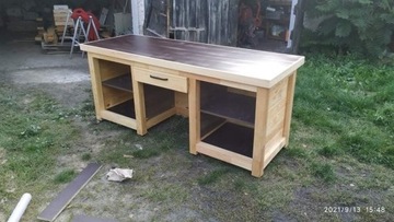 Lada stół roboczy sprzedażowy sklepowy drewn206x72