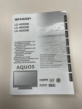 Instrukcja Obsługi TV SHARP LC-42/46/52X20E