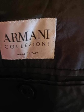 Armani Collezioni czarna marynarka jednorzędowa 42