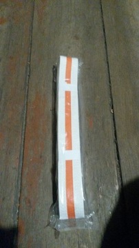 Biało-pomarańczowy pas 280 cm sztuki walki