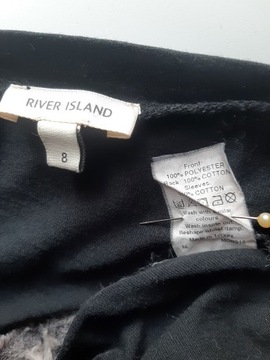  Ciekawa bluzeczka/t-shirt ,River Island, r. XS/S