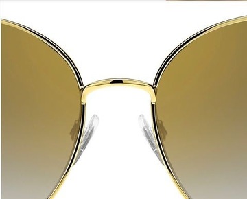 Okulary damskie Tommy Hilfiger TH 1649/S RHLFQ lenonki złote lustrzanki