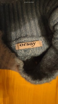 Niebieski krótszy sweter Orsay 34 36 