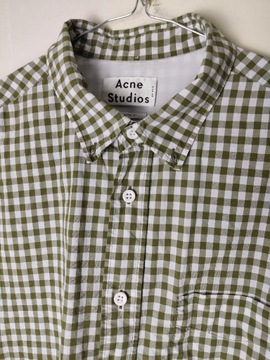 Acne Studios bawełniana koszula w kratkę 