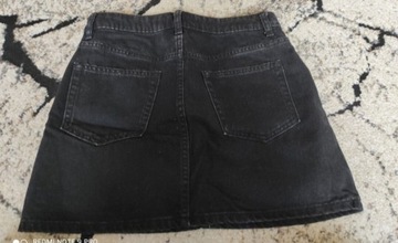 Spódnica jeansowa czarna Sisnay S