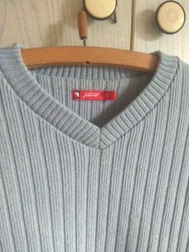 Sweter męski rozmiar S z bawełny i akrylu 
