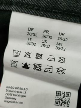 Hugo Boss męskie spodnie jeans szare 36/32 