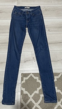 Spodnie jeansowe Levis skinny 711 jeans jeansy