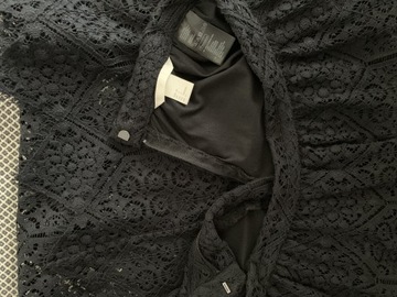 Koronkowa pin-up czarna spódnica H&M 36 vintage S M