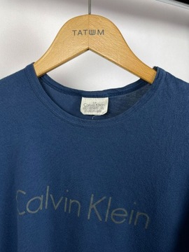 T-shirt Calvin Klein S niebieski damski