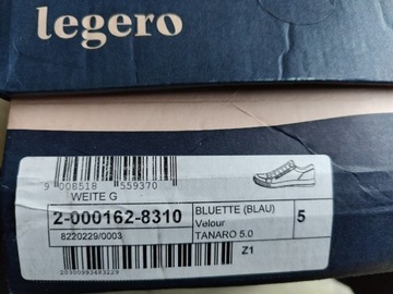 Legero Tanaro 5.0 damskie sneakersy niebieski r.38