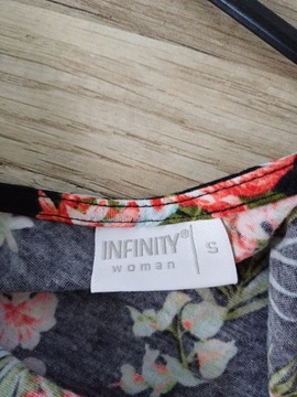 Sukienka maxi letnia tropikalne kwiaty Infinity S