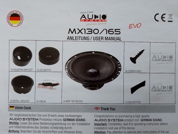 AUDIO SYSTEM MX165 EVO ___ Nowe! 