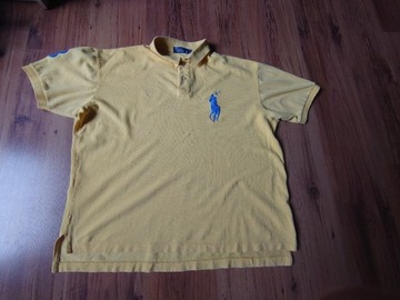 Polo Ralph Lauren XL żółta koszulka męska logo 