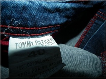 bawełniane jeansy _ TOMMY HILFIGER _ r.40/pas 102c