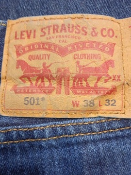 LEVIS 501 Nowe spodnie jeansy 38/32 SuperCena!