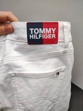 Spodnie, jeansy Tommy Hilfiger S, białe, rurki