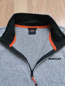 Nordcap L męska bluza polar stójka melanż