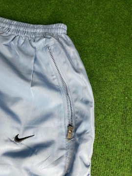 Błękitne spodnie szelesty Nike Retro Vintage y2k old school rozmiar XXL