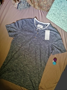 RESERVED bluzka slim fit koszulka tshirt BAWEŁNA!