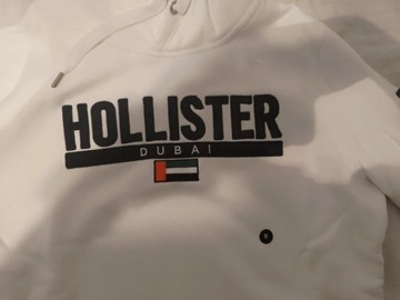 Nowa Biała bluza Hollister rozmiar M