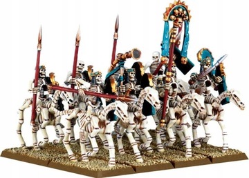 8x Skeleton Horsemen z włóczniami / Tomb Kings