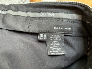 Zara Man spodnie w kratę