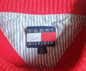 Sweter TOMMY HILFIGER Wełna r. L