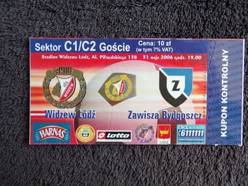 WIDZEW ŁÓDŹ - ZAWISZA BYDGOSZCZ 31-5-2006 GOŚCIE